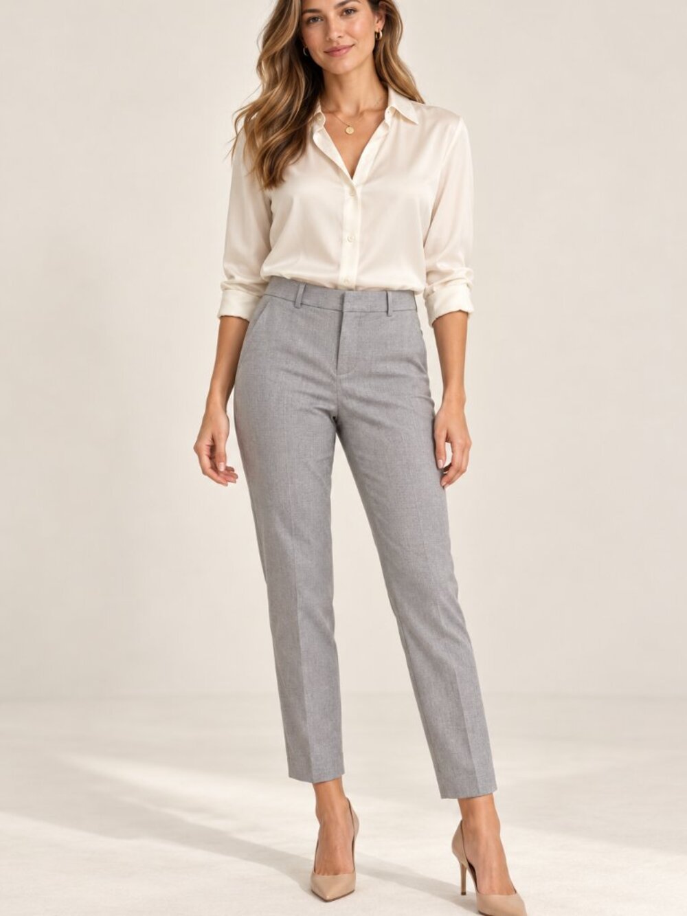 Banana Republic Avery Pant. Heather Gray SIze 6.